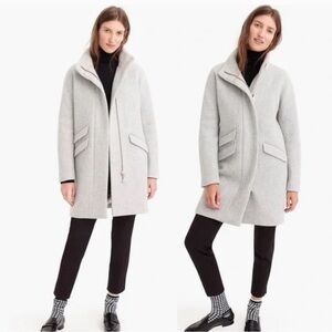 J.Crew Cocoon Coat in Italian Stadium-Cloth Wool
